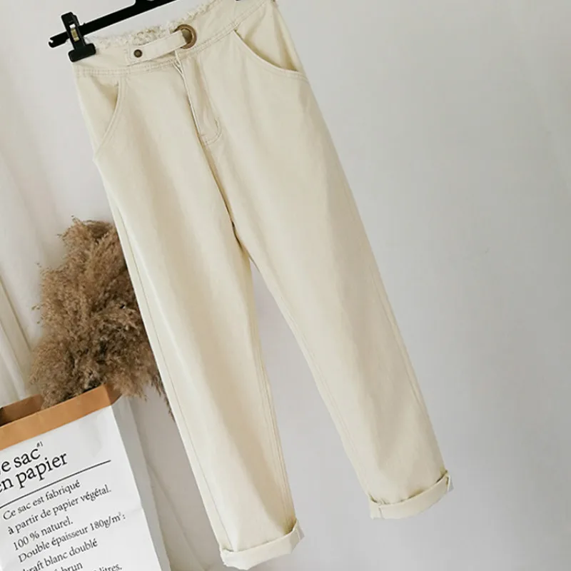 Женские джинсы с высокой талией обтягивающие штаны до щиколотки шаровары