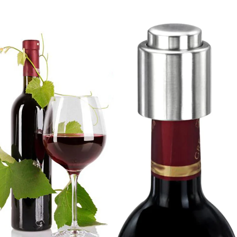 New Handy Stainless Steel Vacuum Wine Bottle Stopper Plug Cap Pump Sealer MAL999 | Дом и сад