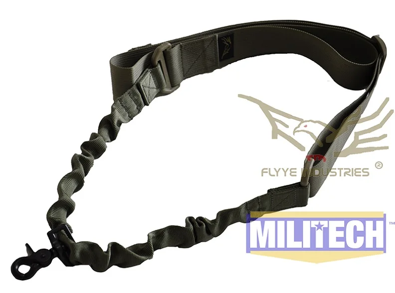 Ranger Green MILITECH Военная Спецификация Тактическая Винтовка одмночный слинг FLYYE FY-SL-S001 одноточечный ремень безопасности для винтовки пулемет - Цвет: Ranger Green
