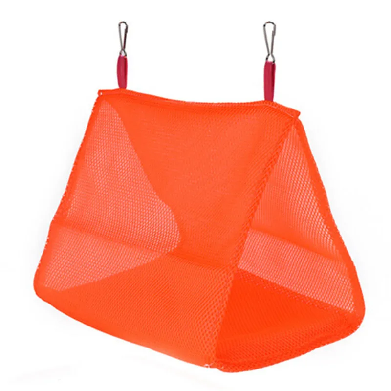 Orange Модные однотонные дышащие летние сетки Pet гамак для птицы подвеска для хомяка мягкий домик качели гнездо - Цвет: Orange