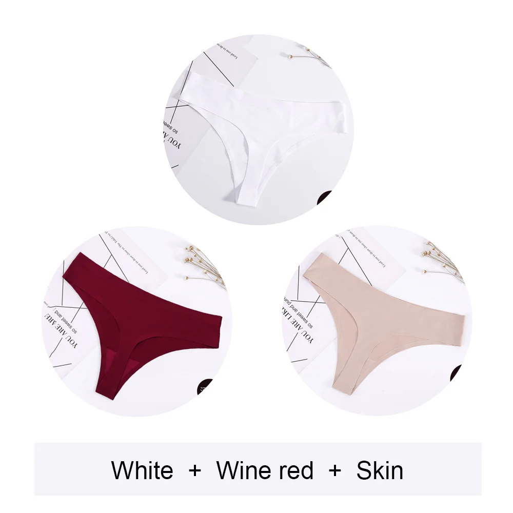 Шелковые Бесшовные женские трусы, стринги, трусики с низкой талией, удобное крутое женское нижнее белье, трусы для девушек