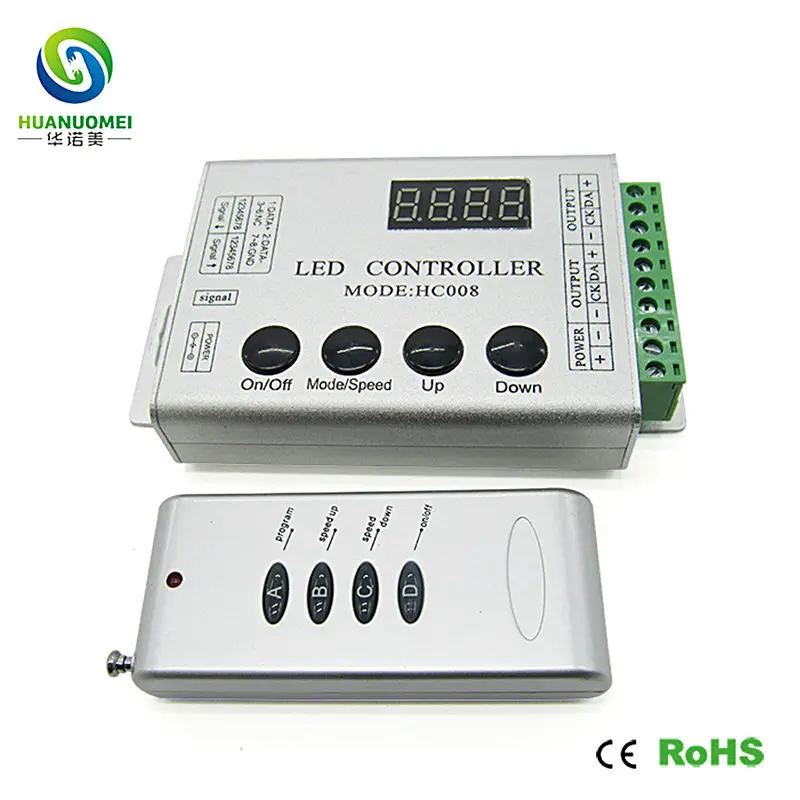 HC008 цифровой RGB RF светодиодный пиксель контроллер диммер 133 вида воздействия Max 1024