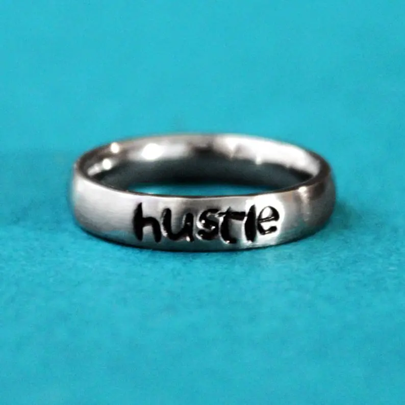 Hustle Ring Girlboss ювелирное изделие подарок для бизнесмена оставайтесь скромным Hard Boss