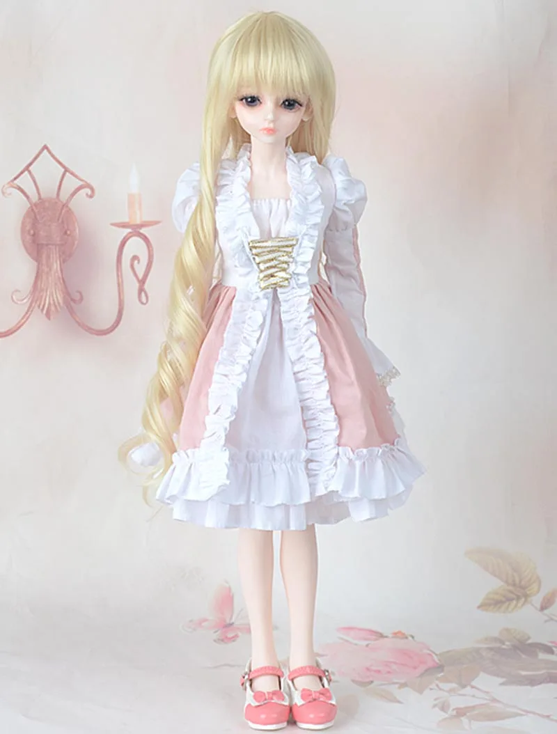 Vestido de mu&ntilde;eca BJD SD para ni&ntilde;as, ropa de moda, vestido de colores rosas, env&iacute;o gratis, 1/3, 1/4, 1/6, 1/8-0