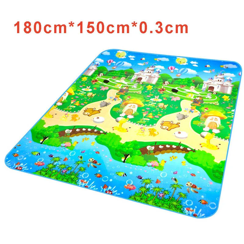 Детский игровой коврик с рисунком парка развлечений|playing blanket|baby play matplay mat |