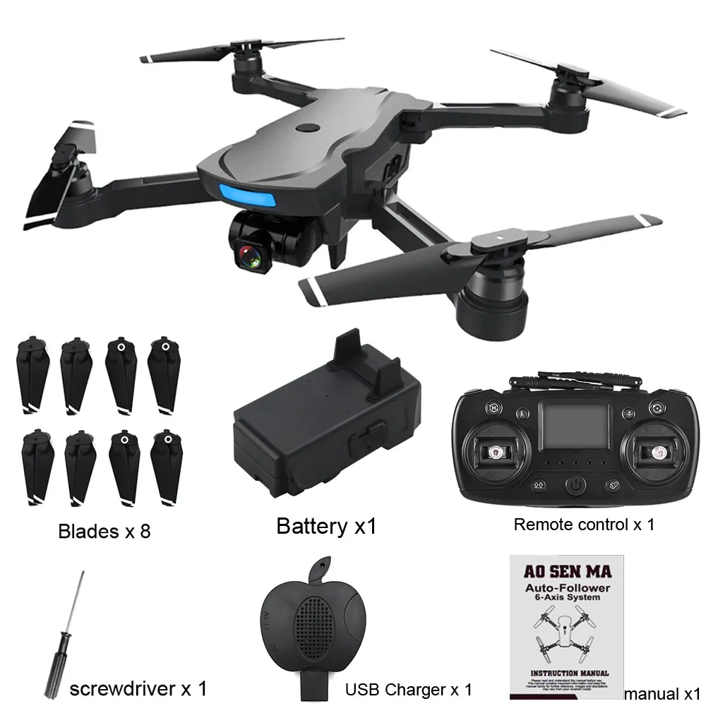 Квадрокоптер CG033 бесщеточный 2 4G FPV Wi Fi HD 1080P камера GPS стабилизация высоты забавные