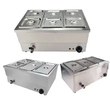 1500 Вт Электрический Bain Marie питание Влажная и сухая тепло подогреватель пищи Gastronorm крышки для кастрюли