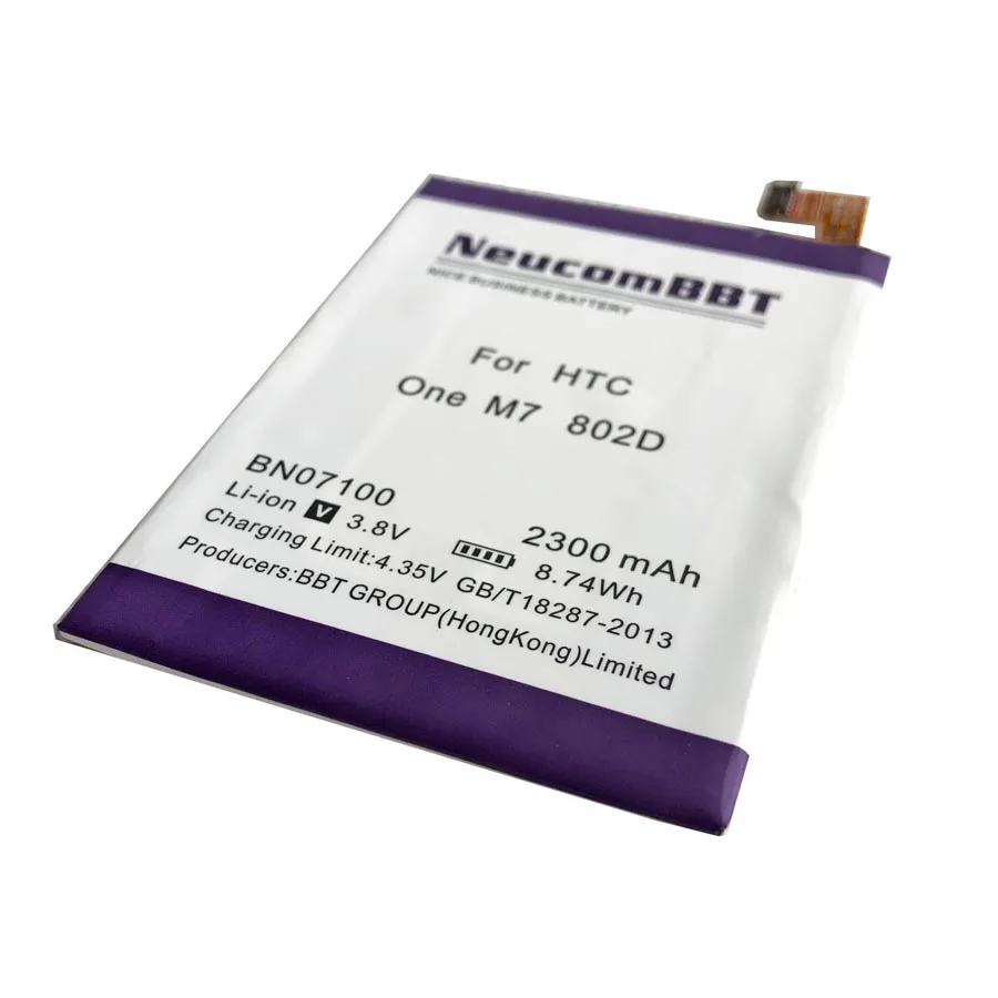 NeucomBBT BN07100 For HTC ONE M7 Battery m7 801E 801S 802D 802W 802T HTL22 J Batteries | Мобильные телефоны и аксессуары
