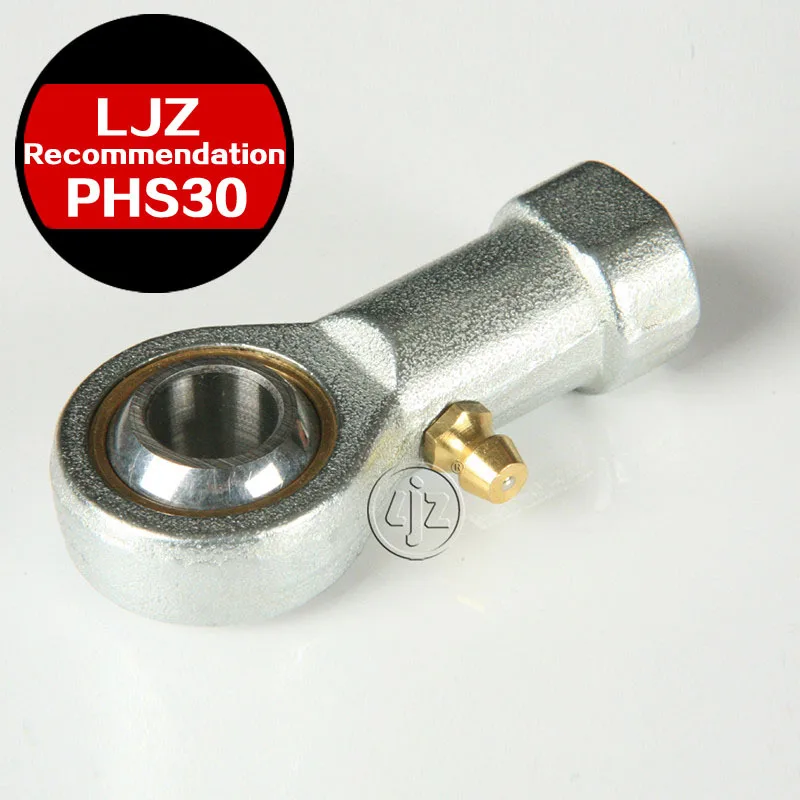 

Lubricant type rodend Rod ends Bearings M30*2 Right and Left hand thread 30mm bore 1 Pieces/lot