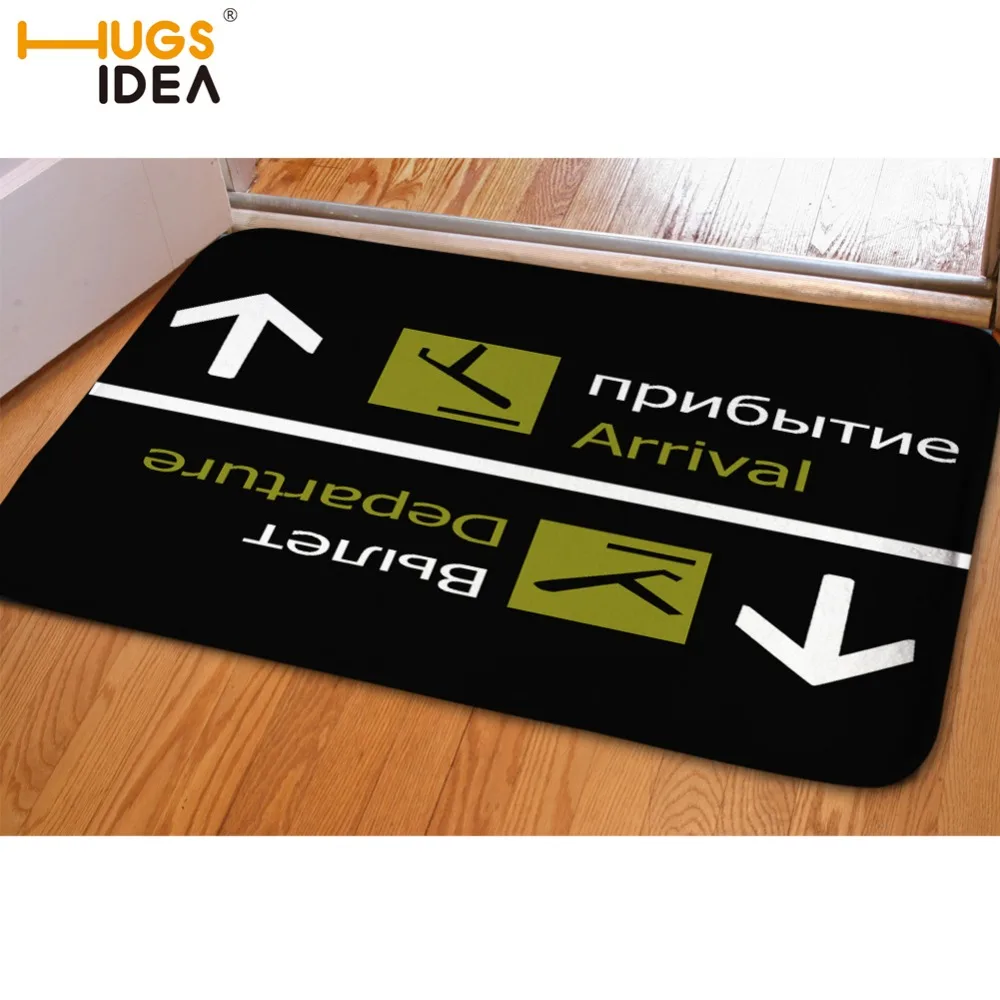 

HUGSIDEA New Home Decor Outdoor Entrance Door Carpets Funny Russian Words Tapetes Para Casa for Living Room Floor Mats Alfombras