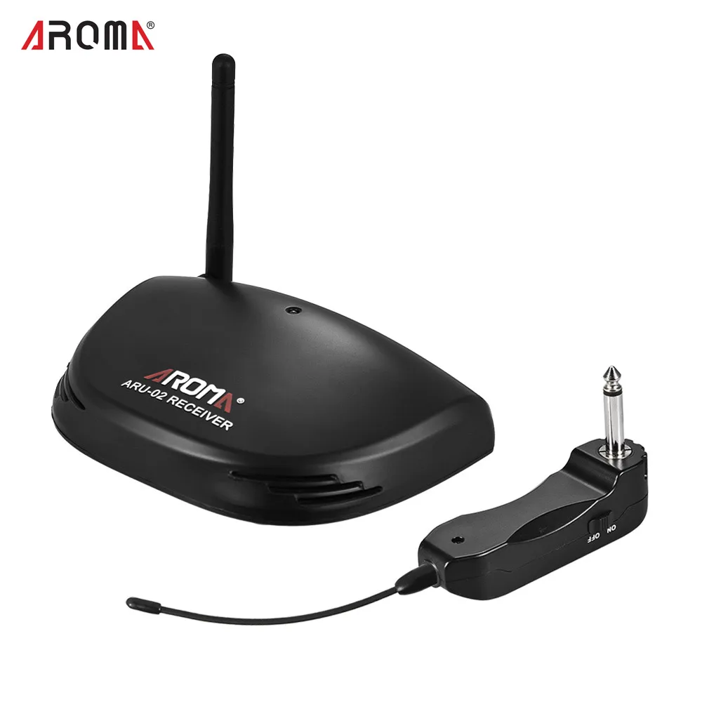 

Free shipping! Aroma ARU-02 UHF Wireless Guitar Digital Audio Transmitter Receiver System Guitar Bass & Amp.Wireless connection