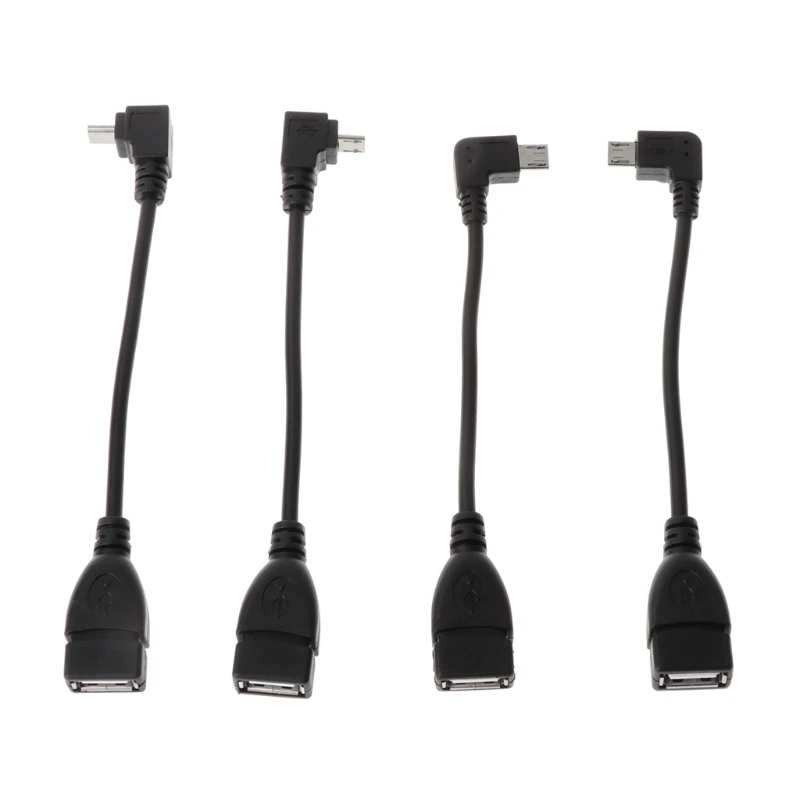Бесплатная доставка 90 градусов микро USB кабель папа к OTG адаптер для Android планшета