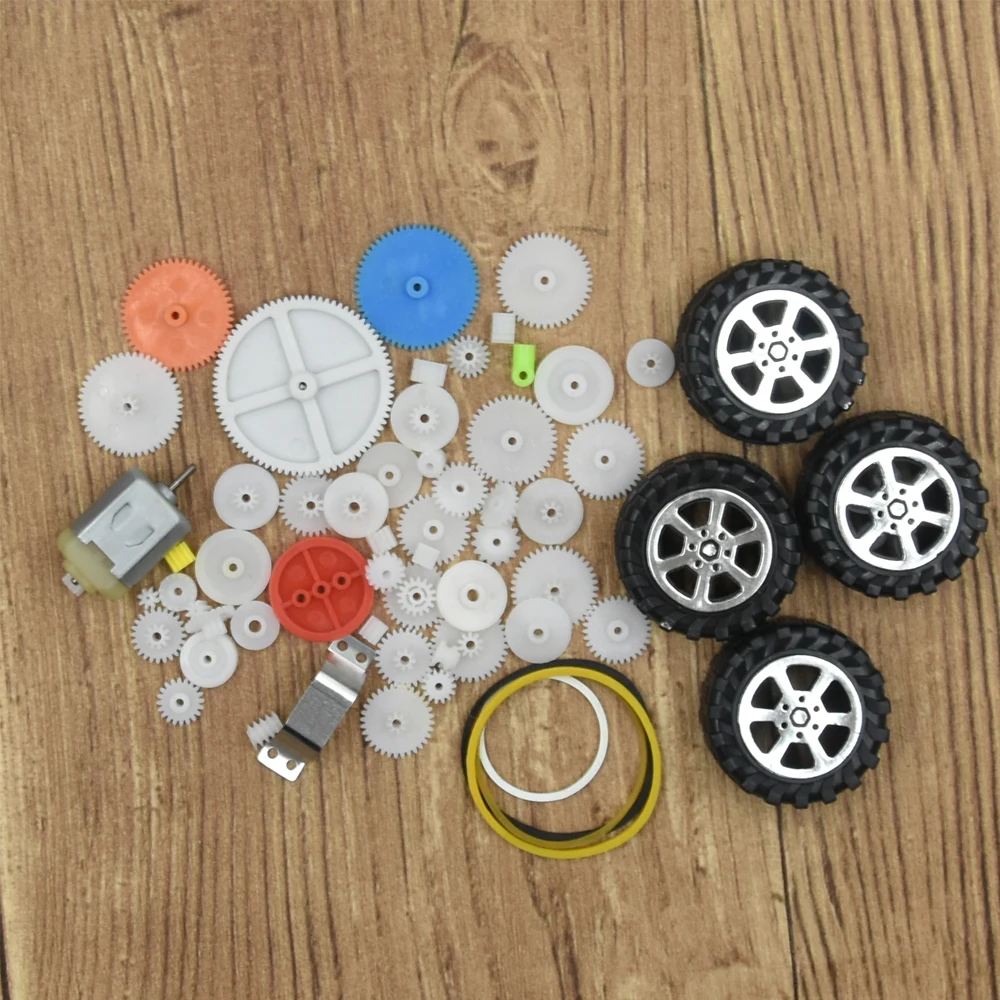 66 шт. смешанные DIY пластиковые шестерни игрушечная коробка передач автомобиль