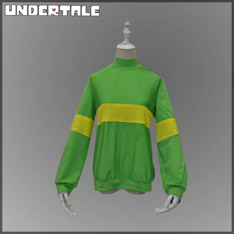 Костюм для костюмированной игры Undertale Chara топ и шорты полный комплект