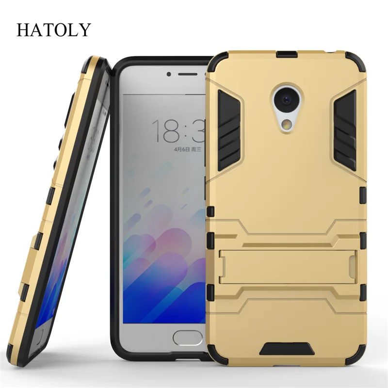 HATOLY For Armor Case Meizu M3 Mini Shockproof Robot Hybrid Rugged Silicone Rubber Hard Phone Cover M3S&lt |