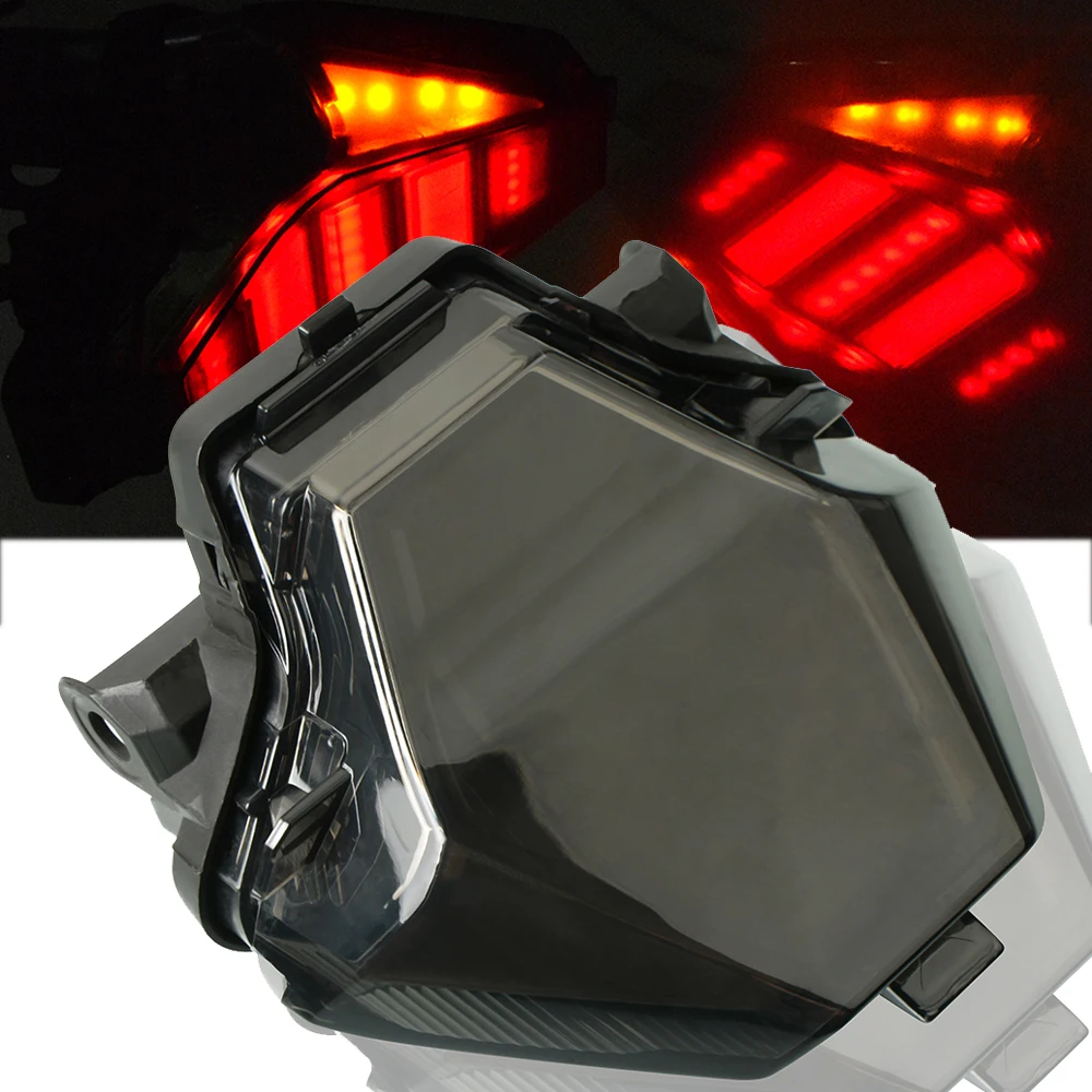 Задний фонарь для мотоциклов Yamaha r25 r3 mt07 2013 2014 2015 2016 задний красный светодиод