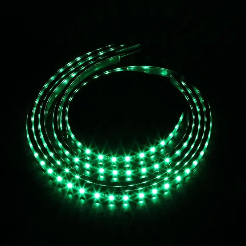 Светодиодная лента RGB под автомобиль 4 шт. водонепроницаемая гибкая подсветка