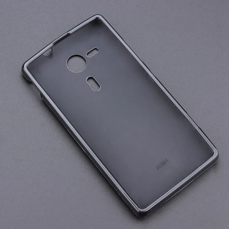 Черный гелевый ТПУ тонкий мягкий чехол накладка для Sony Xperia SP M35h C5302 C5303 c5306