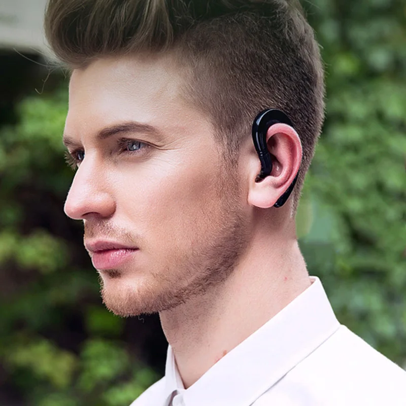 Беспроводные наушники с ушным крючком шумоподавление Bluetooth для бизнеса спорта NK