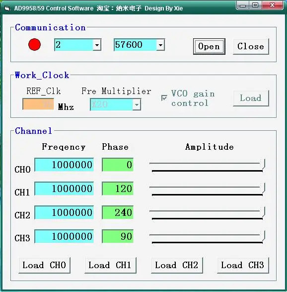 AD9958 AD9959 четырехканальный DDS модуль STM32 источник сигнала обучающий V3|Счетчики| |