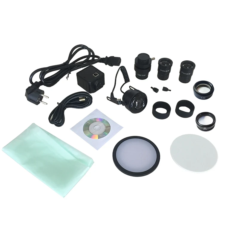 LeeTun 3.5X-90X Digital Zoom Illuminated Industrial Stereo Microscope Trinocular Head Top Bottom LED Light 5.0MP USB Camera | Инструменты