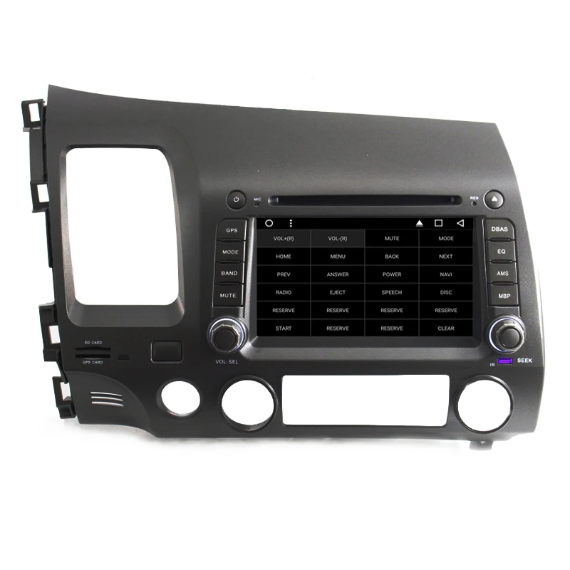 7 &quotAndroid 6 0 четырехъядерный автомобильный dvd плеер для Honda Civic 2006 2008 2009 2010 2011 GPS