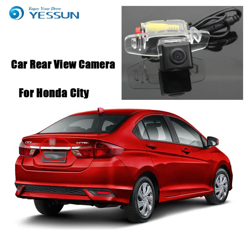 YESSUN для Honda City Fit Sedan 2013 2014 2015 камера заднего вида парковки автомобиля HD CCD ночного