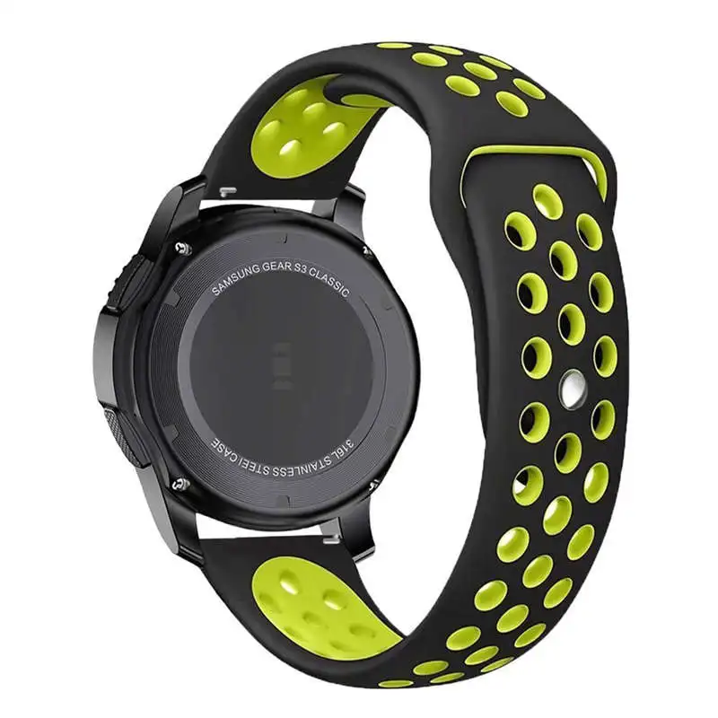 Силиконовый спортивный сменный ремешок для samsung gear S3 Frontier браслет 22 мм ремешок для gear S3 классические умные часы мужские резиновые