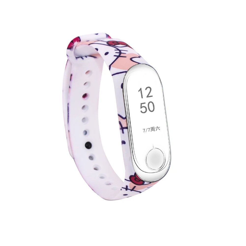 Силиконовый ремешок Tonbux для Xiaomi Mi Band 3 аксессуары смарт браслетов 4 спортивный