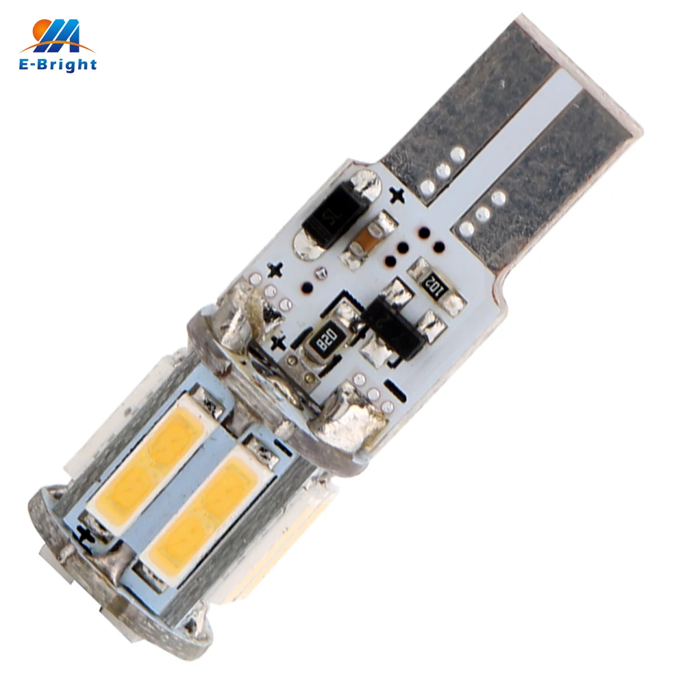 Оптовая продажа! 100X T10 w5w 194 168 7014 10 SMD Canbus без ошибок Led задние фонари 12В Белый