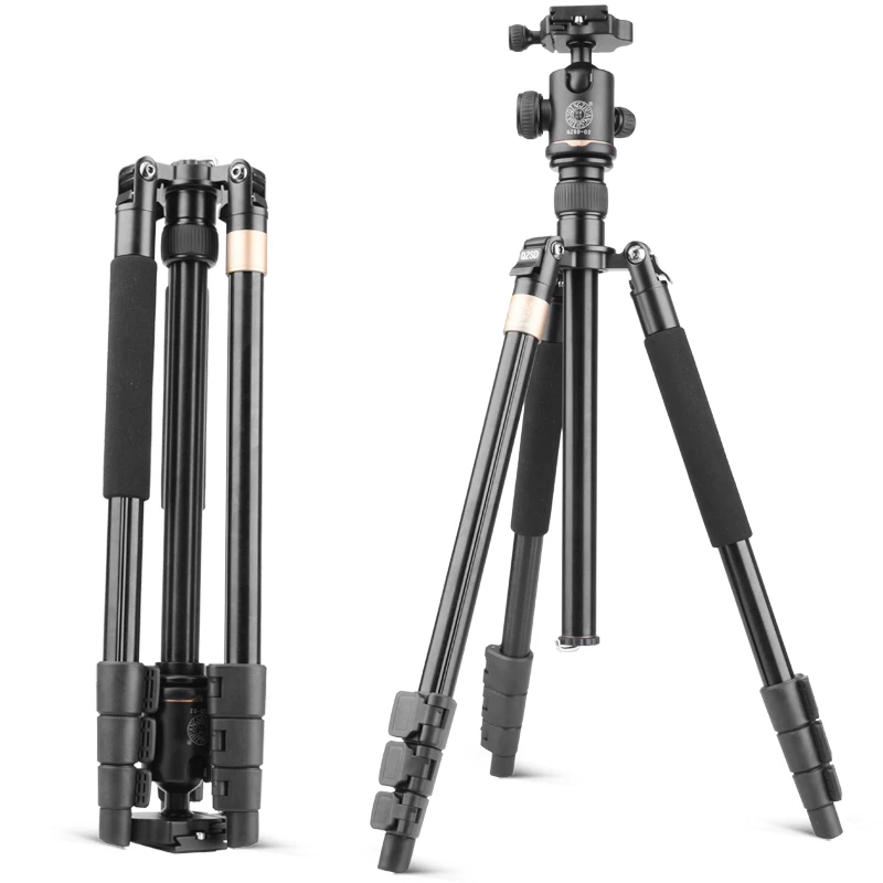2018 Q999D 158cm Aluminum portable panoramic camera tripod monopod professional head ball with quick release plate | Электроника