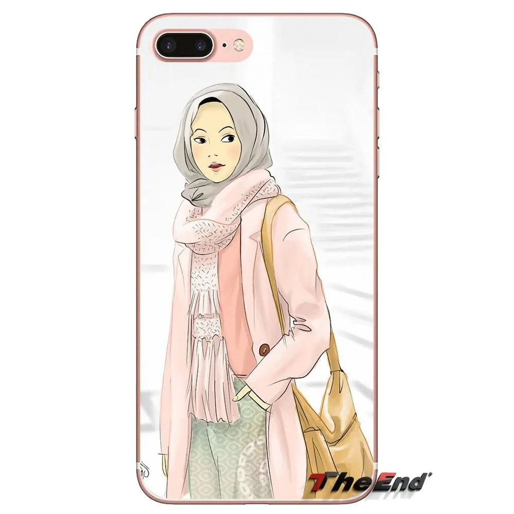 For Huawei G7 G8 P7 P8 P9 P10 P20 P30 Lite Mini Pro P Smart Plus 2017 2018 2019 TPU Bag Case Islamic Muslim Hijabi Girls Womemen |