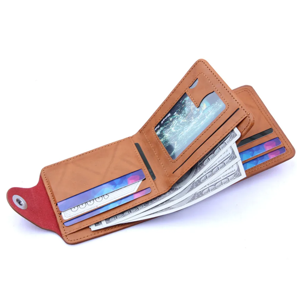 OCARDIAN Wallets Female Men Bifold Business Leather Wallet ID Credit Card Holder Purse Pockets Drop Shipping 171212 | Багаж и сумки