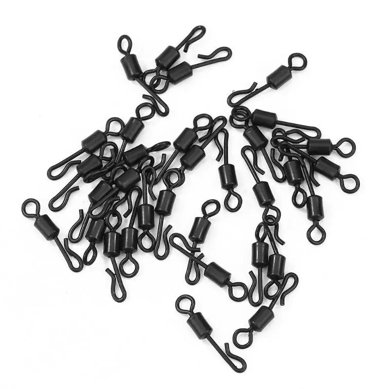 30pcs Поворотные твердые кольца, 8 слов, разъем для рыбалки, стальной шариковый подшипник, крючки, Conector, аксессуары для рыбалки на открытом воздухе, принадлежности - Цвет: 30pcs