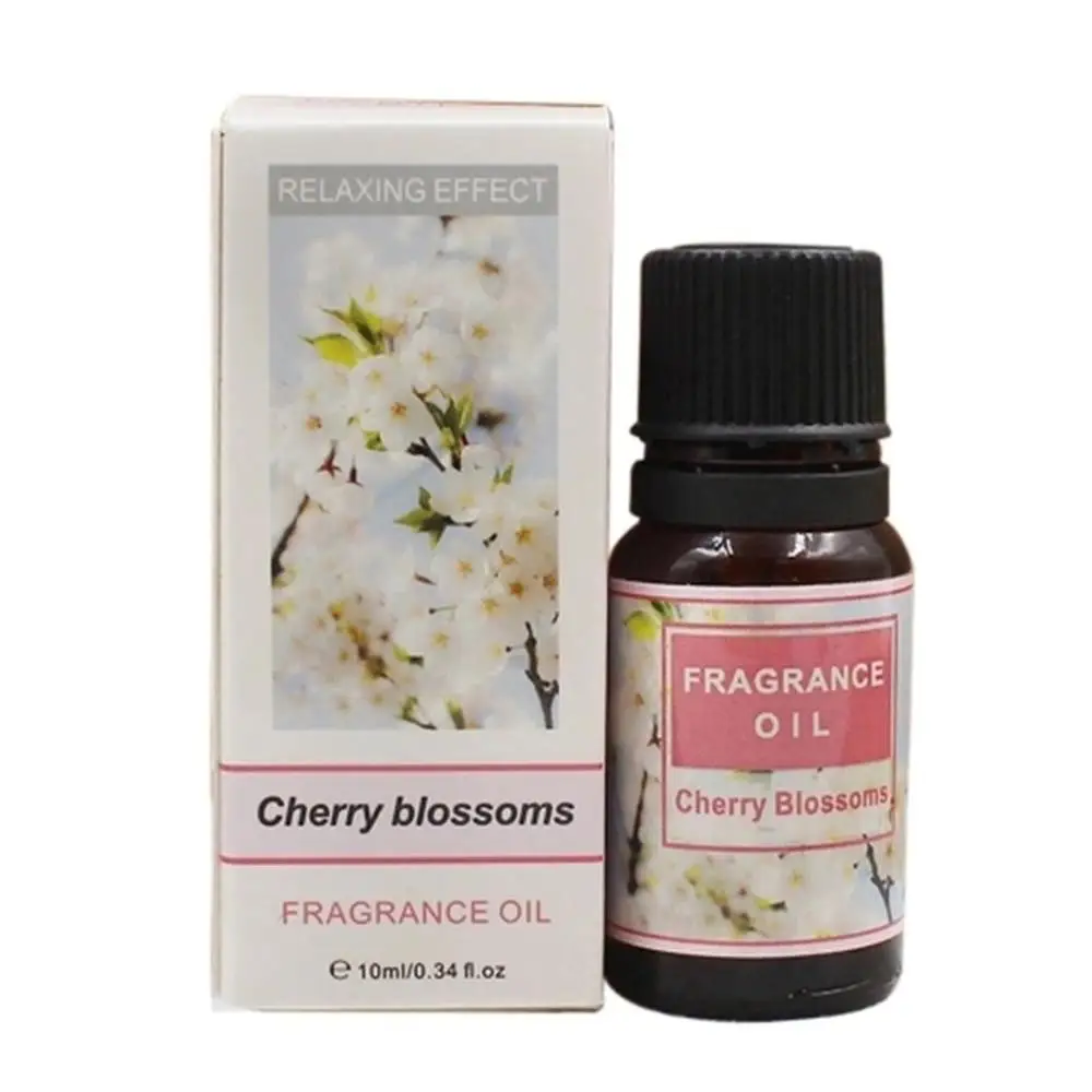 Cherry blossoms 10ml Увлажнитель эфирных масел для ароматерапии диффузоры Лаванда чайное дерево лимонная мята Лилия розмарин увлажнитель лица S чай мер масло - Цвет: Cherry blossoms 10ml