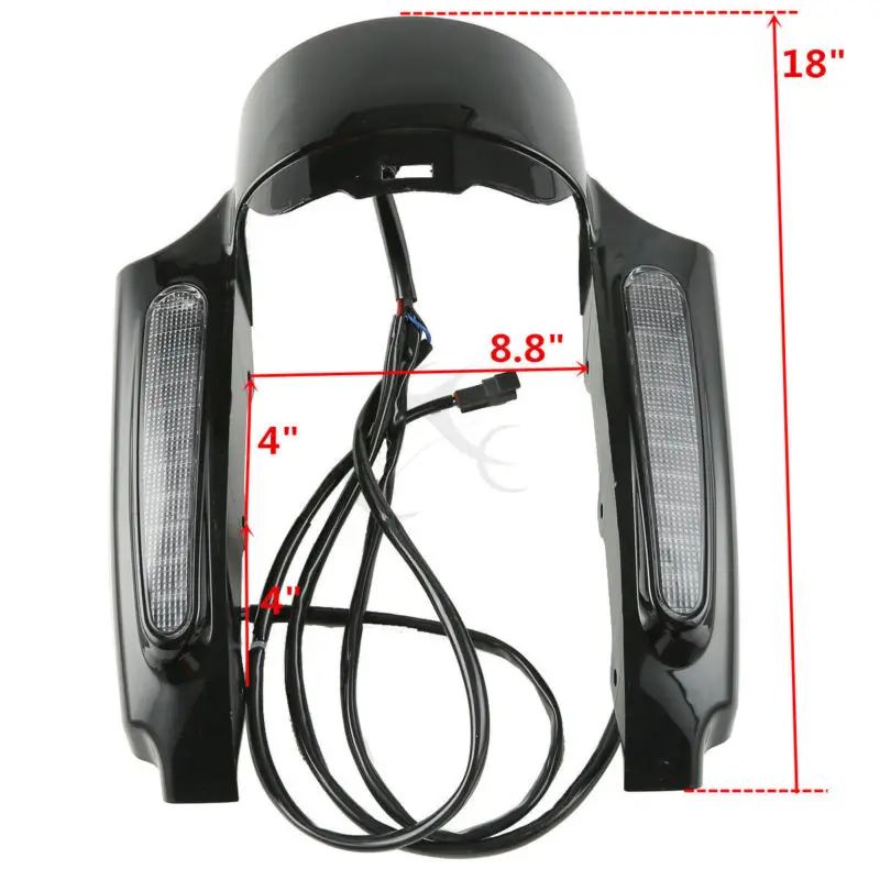 Комплект передних крыльев мотоцикла для Harley Touring Electra Glide Street FLHR FLHT FLHX 2009 2013|set| |