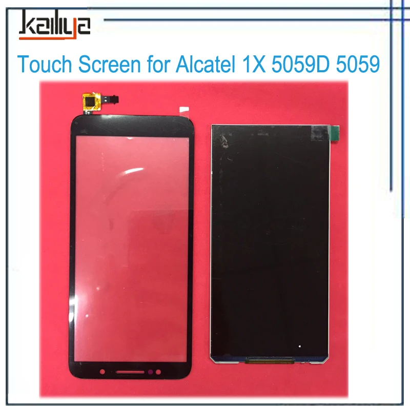 Для Alcatel 5059 1X 5059A 5059D 5059I 5059J 5 3 ''черный сенсорный экран + ЖК дисплей сенсорная