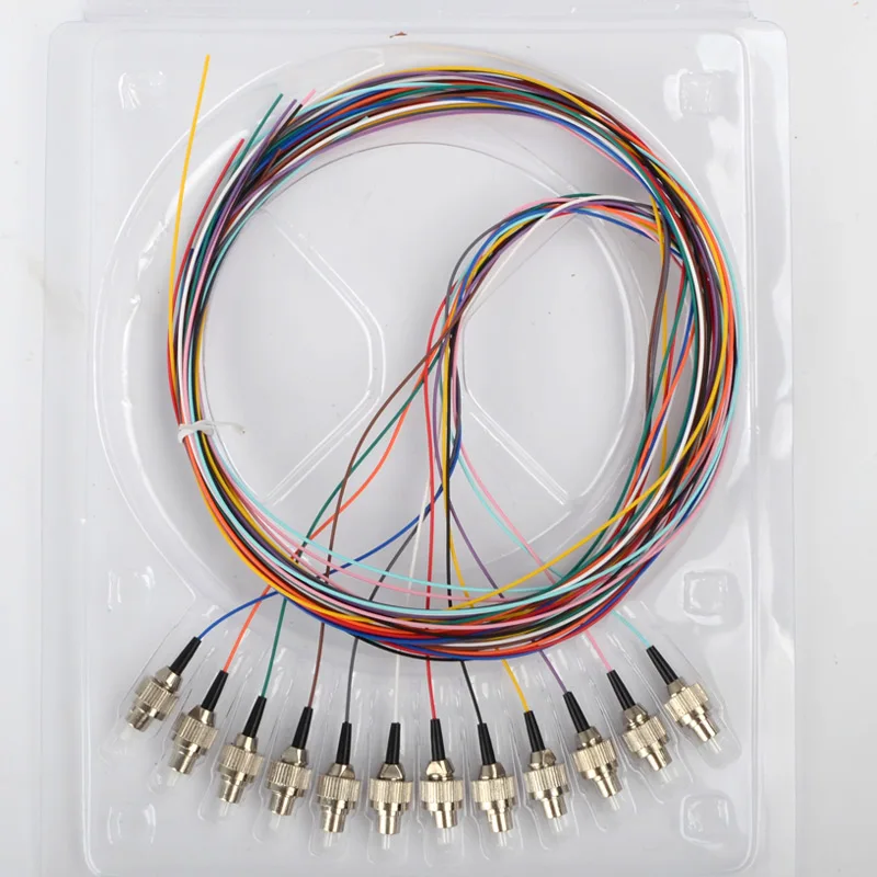 12-жильный волоконно-оптический пакет Pigtail FC 12 цветов 0 9 одномодовый FTTH SM 9/125 1