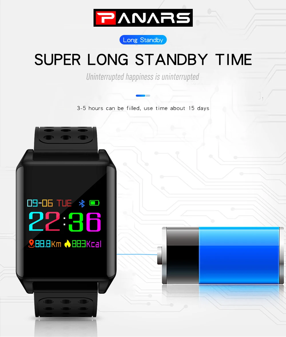 Спортивные женские и мужские часы браслет водонепроницаемые светодиодные Смарт