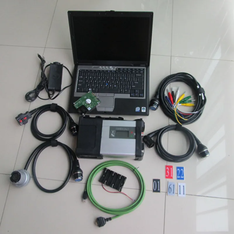 Full chip MB STAR C5 V03-2021 full system in HDD WIFI SD connect 5 with D630 Laptop for whole car/truck diagnostic |