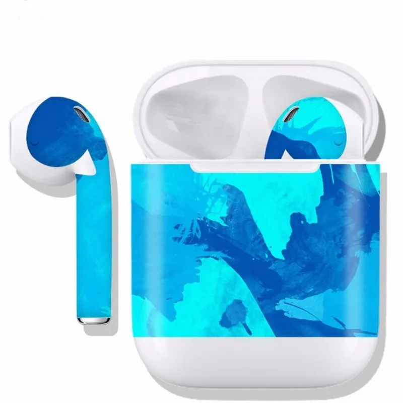 1 шт. Премиум Виниловая наклейка для Airpods Защитная Наклейка Обложка аксессуары