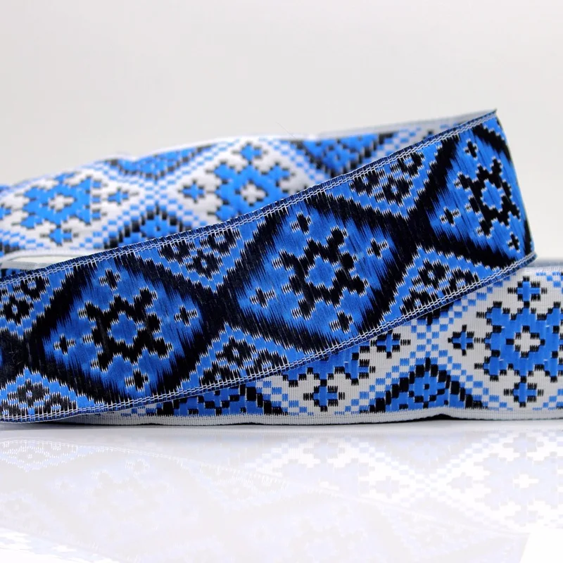 Лента жаккардовая Этническая шириной 35 мм 2 ярда|Тесьма| |