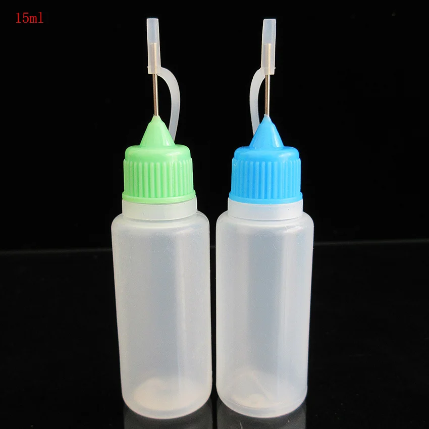 100pcs Wholesale Price Empty Refillable Plastic Bottle PE soft Squeeze 15ML Vapo Ego Smoke Accessories Dropper Needle Cap | Красота и