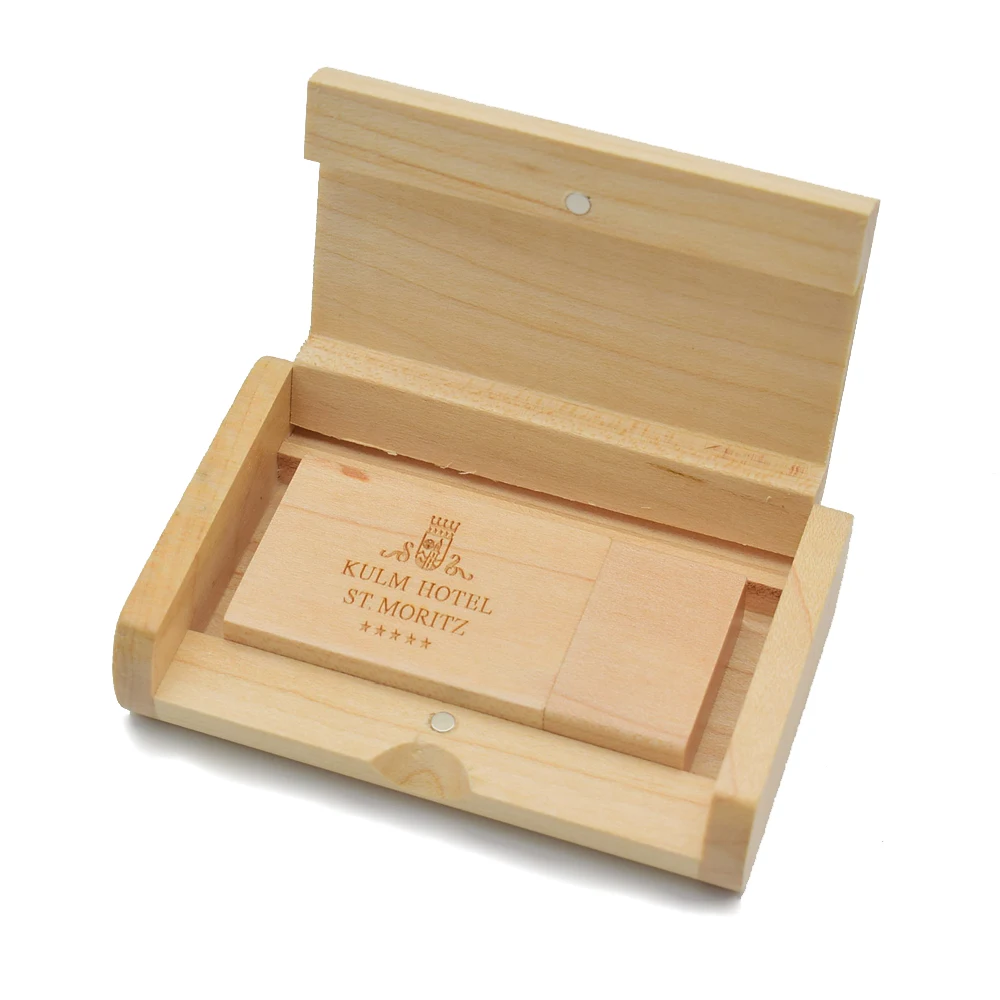 Деревянный USB флеш-накопитель Maple Pendrive персонализированный логотип (более 5 шт.