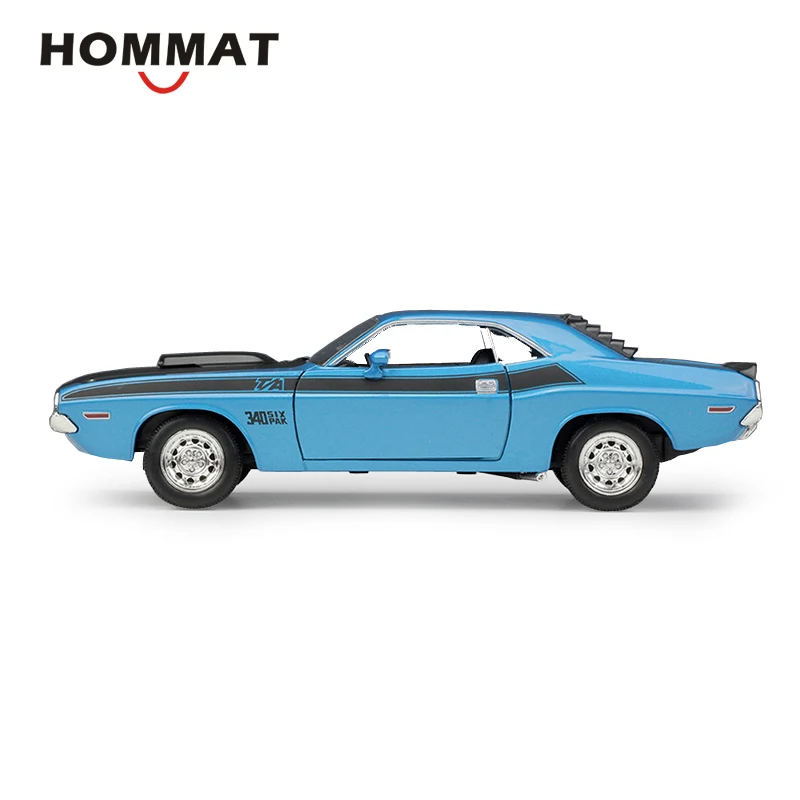 HOMMAT Simulation Welly 1:24 Scale 1970 Dodge Challenger T \ A Модель из мускулистого сплава Игрушечная