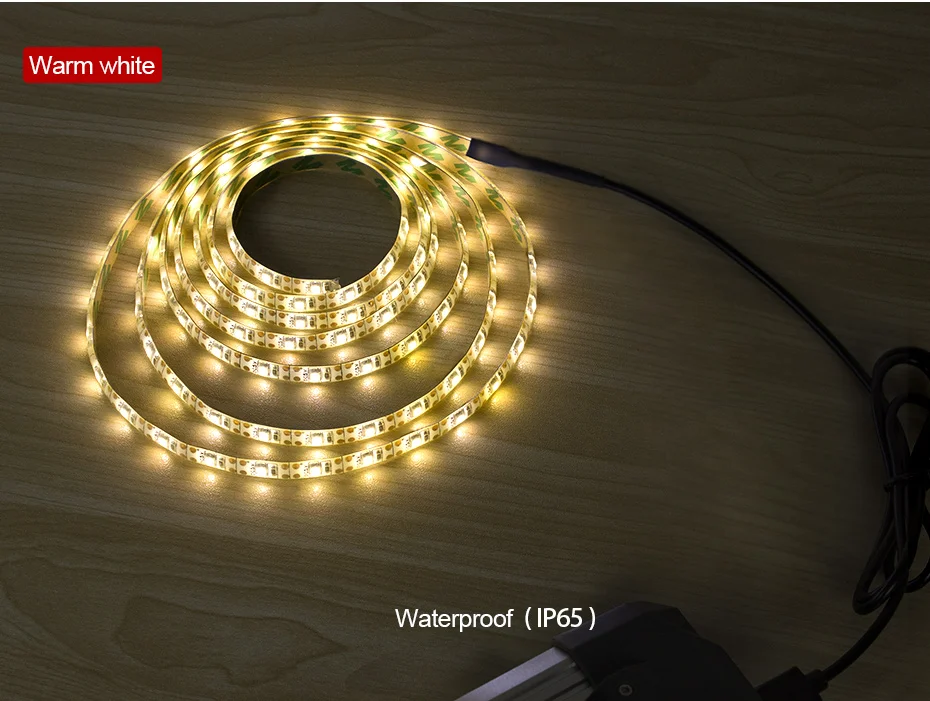 Светодиодный светильник под шкаф белый/теплый белый RGB USB Светодиодная лента кухонный шкаф ночник пульт дистанционного управления домашний гардероб светодиодный Диодная лента luz A1