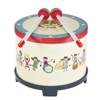 8 inch wooden floor drum gathering club carnival percussion instrument early learning musical drum toy for kids children