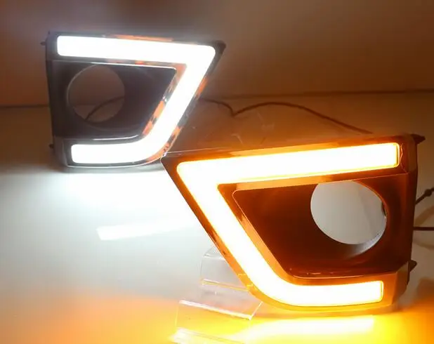 DRL для Toyota Corolla 2014 2015 2016 реле поворота 12 в светодиодный ные дневные ходовые огни