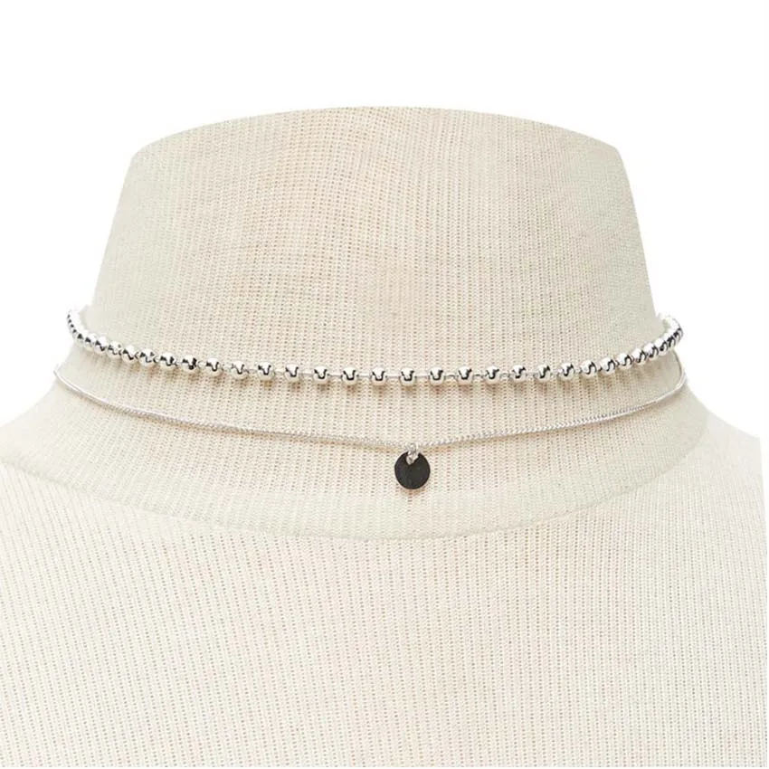 2018 new Multi Women beads coin pendant Choker Necklace chocker Jewelry collana Bijoux Femme Joyas mujer Collier ras du cou | Украшения и