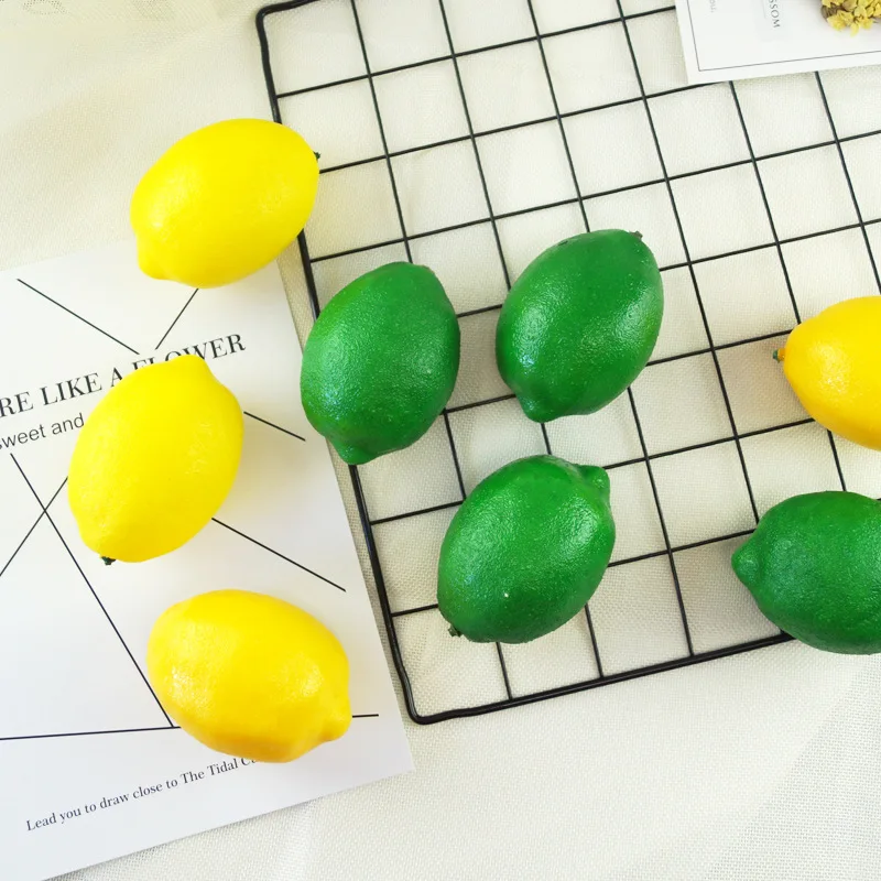1 шт. имитация пузырей поддельный лимон фрукты дешевые искусственные овощи